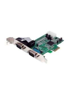 StarTech.com Tarjeta Adaptadora PCI Express PCIe de 2 Puertos Serial RS232